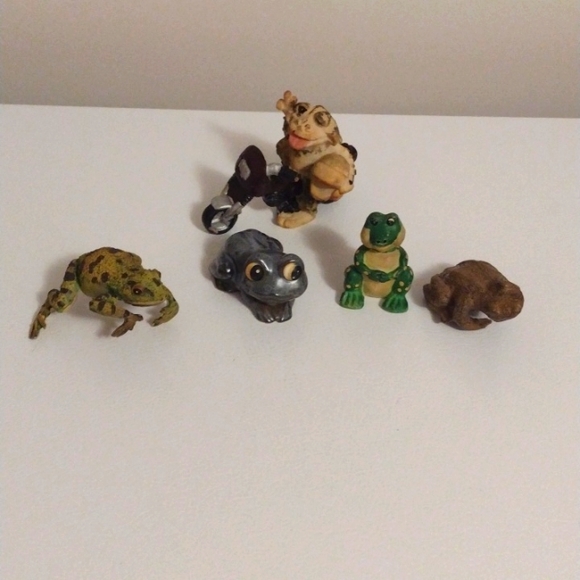 Frog collection set of 5 please read description and look at all pictures VTG - Picture 1 of 8